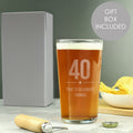 Personalised Big Age Birthday Pint Glass from Heartfelt Gifts