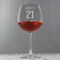 Personalised Big Age Bottle of Wine Glass from Heartfelt Gifts