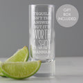 Personalised 'Worth A Shot' Shot Glass from Heartfelt Gifts