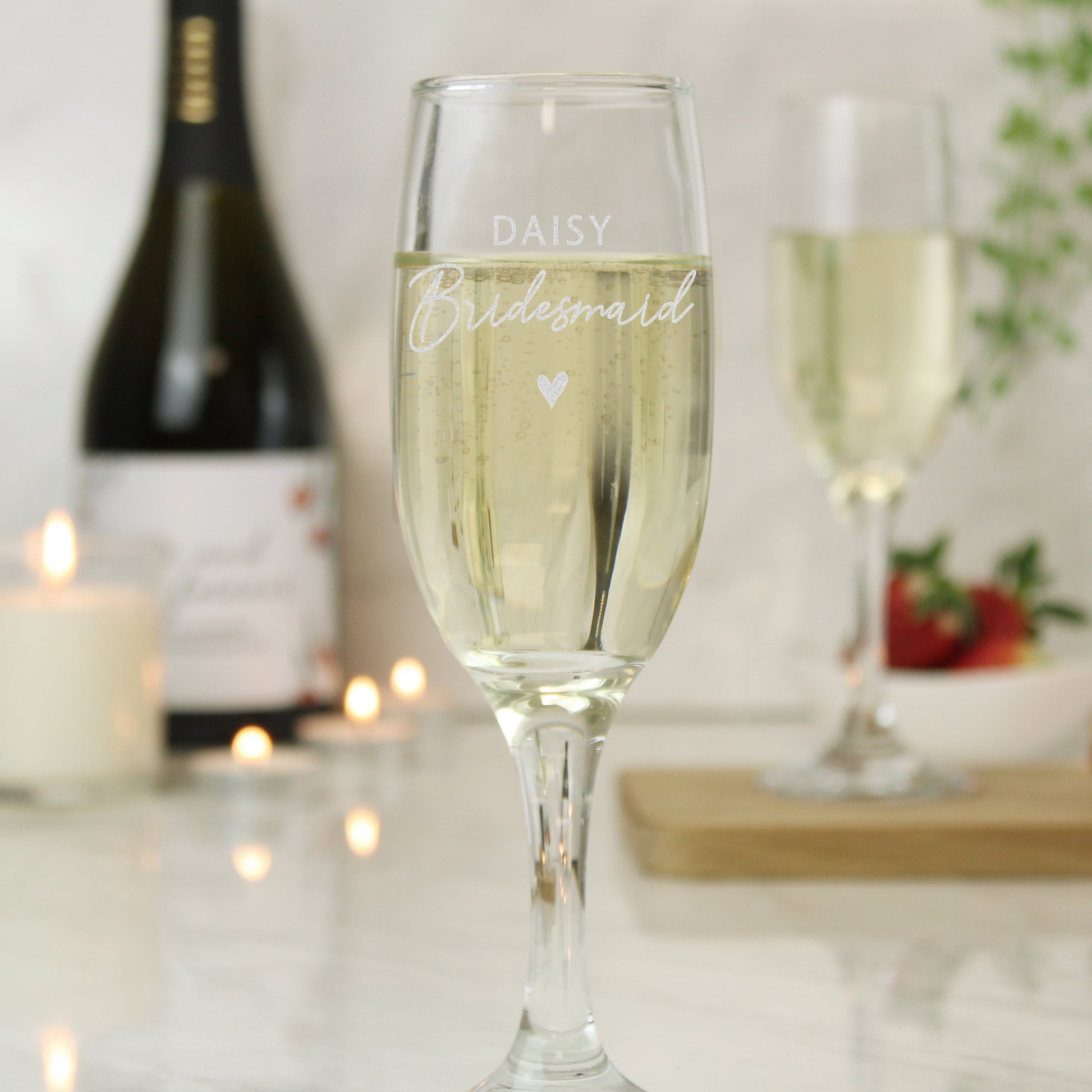 Personalised Bridesmaid Flute Glass - image 3