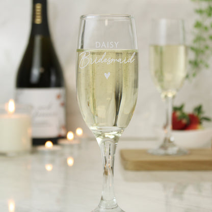 Personalised Bridesmaid Flute Glass - image 3