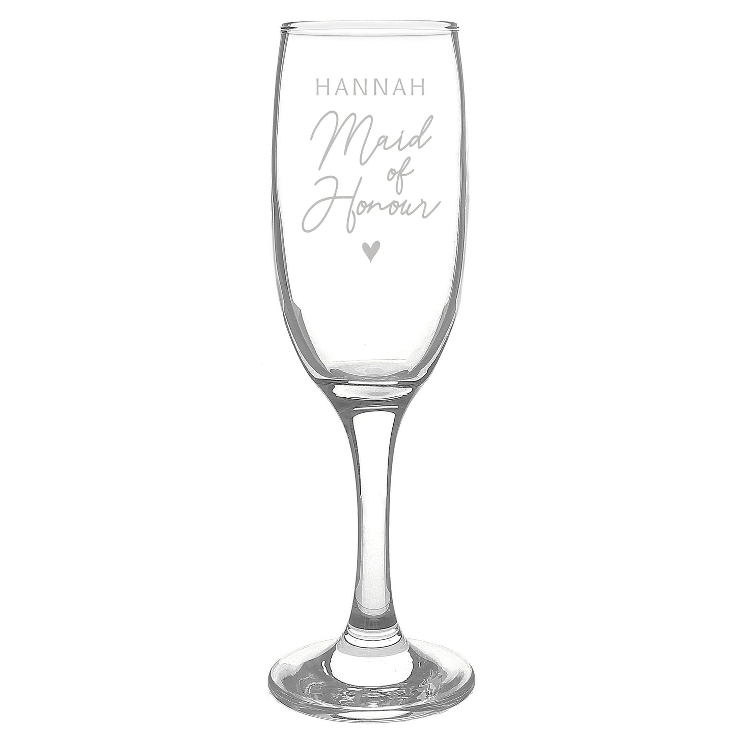 Personalised Maid of Honour Flute Glass - image 5