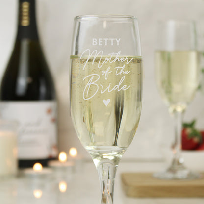 Personalised Mother of the Bride Flute Glass - image 4