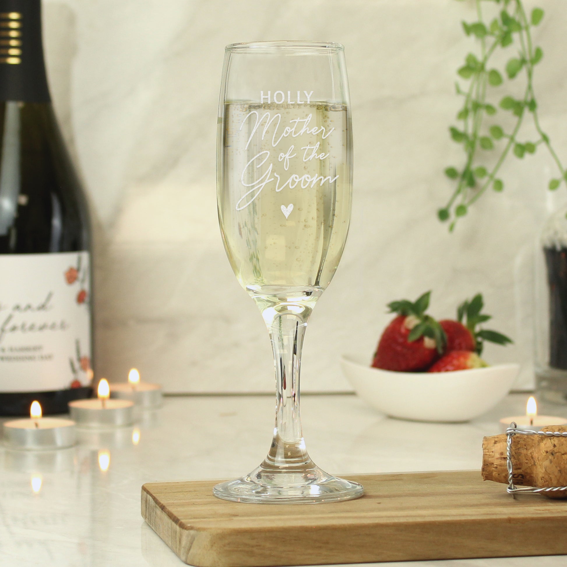 Personalised Mother of the Groom Flute Glass - image 3