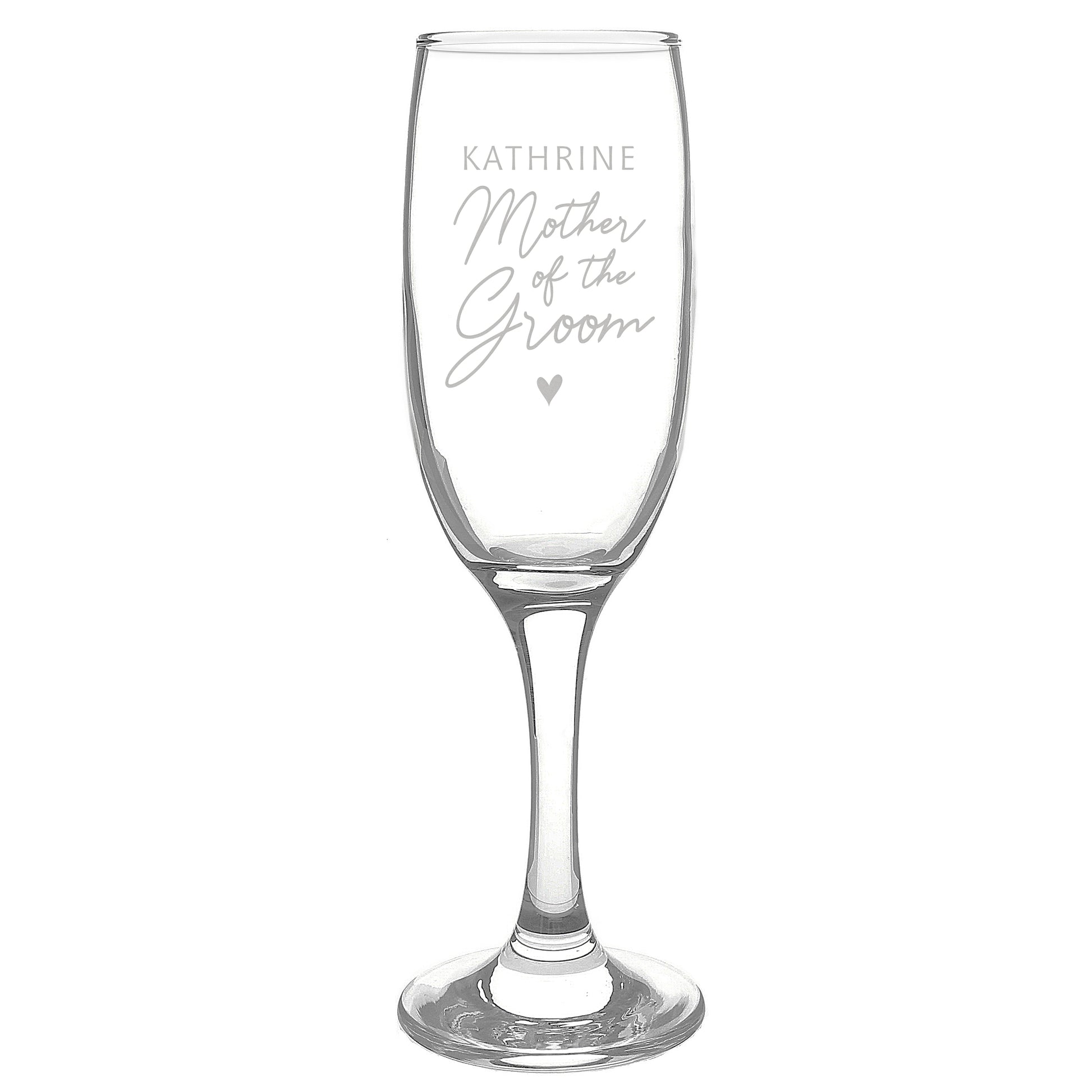 Personalised Mother of the Groom Flute Glass - image 5
