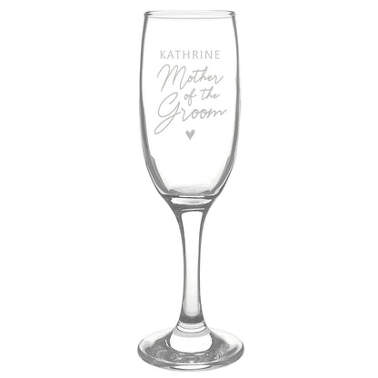 Personalised Mother of the Groom Flute Glass - image 5