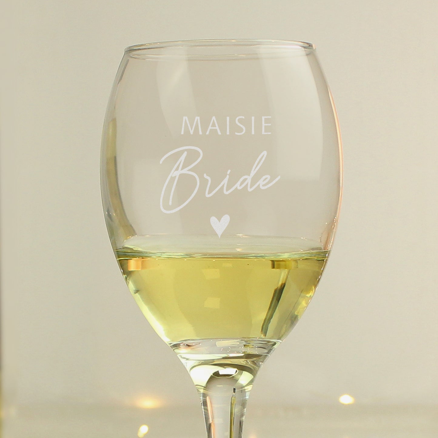 Personalised Bride Wine Glass - image 2