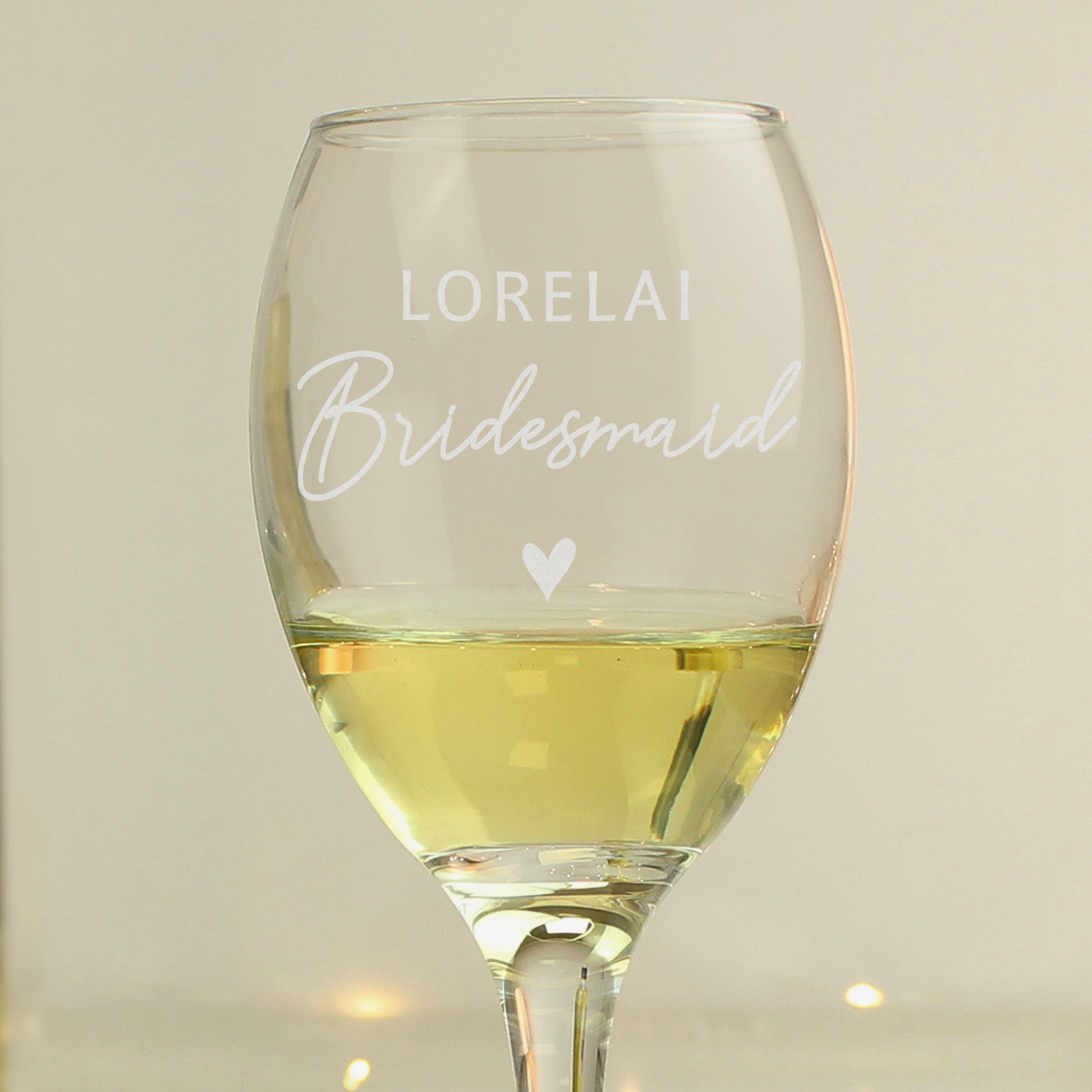 Personalised Bridesmaid Wine Glass - image 2