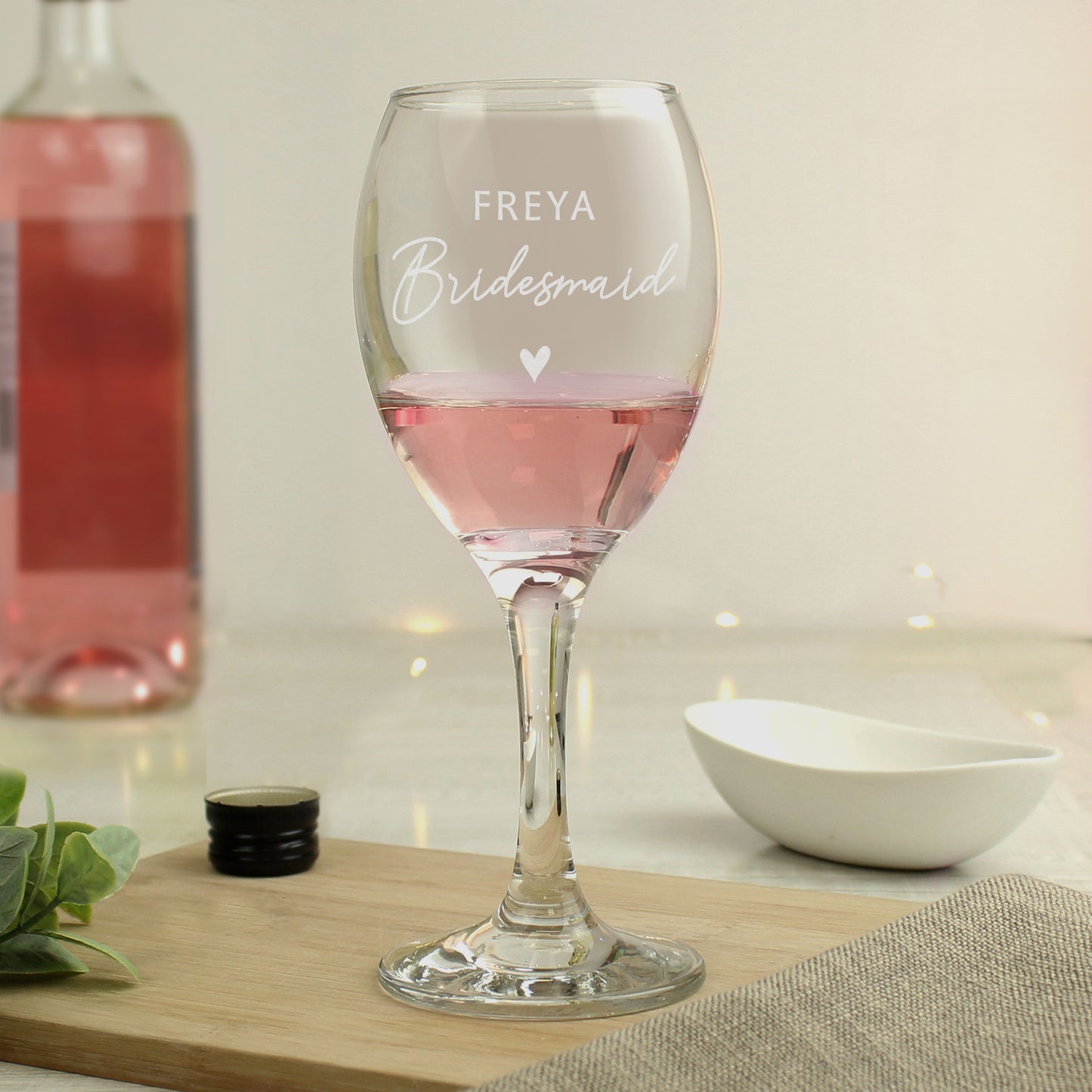 Personalised Bridesmaid Wine Glass - image 3