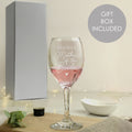 Personalised Mother of the Bride Wine Glass from Heartfelt Gifts