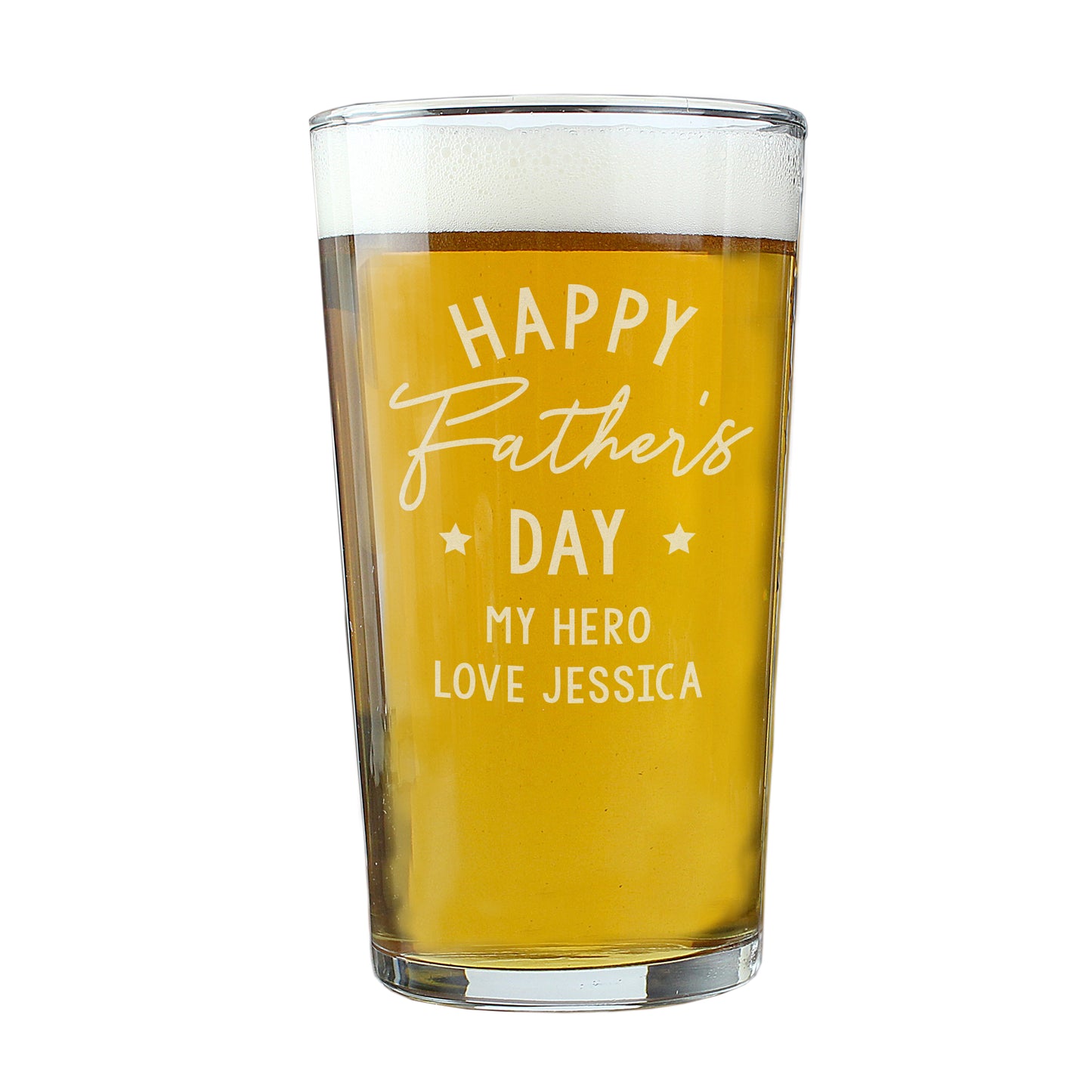Personalised Father's Day Pint Glass - image 2