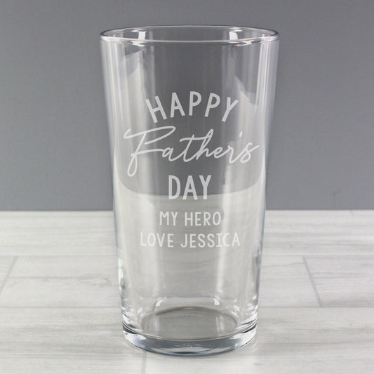 Personalised Father's Day Pint Glass - image 3