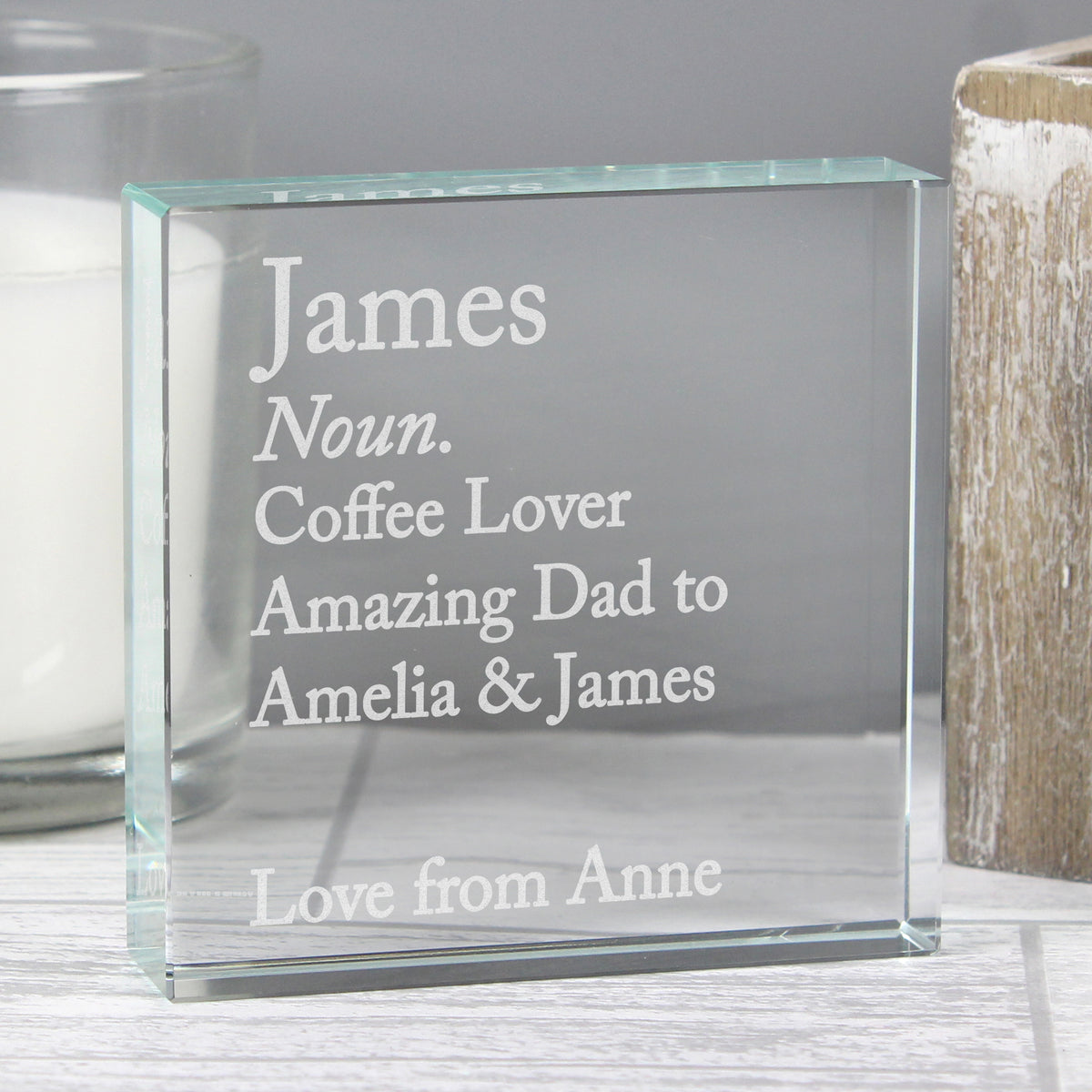 Personalised Dictionary Definition Crystal Token - image 4