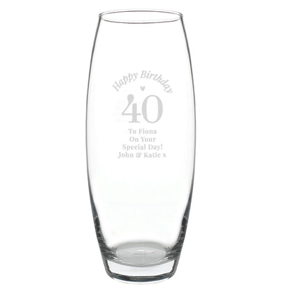 Personalised Happy Birthday Bullet Vase - image 2