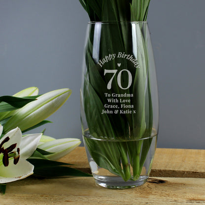 Personalised Happy Birthday Bullet Vase - image 3