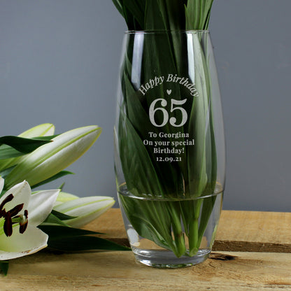 Personalised Happy Birthday Bullet Vase - image 4