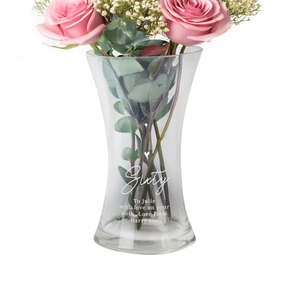 Personalised Big Age Glass Vase - image 4