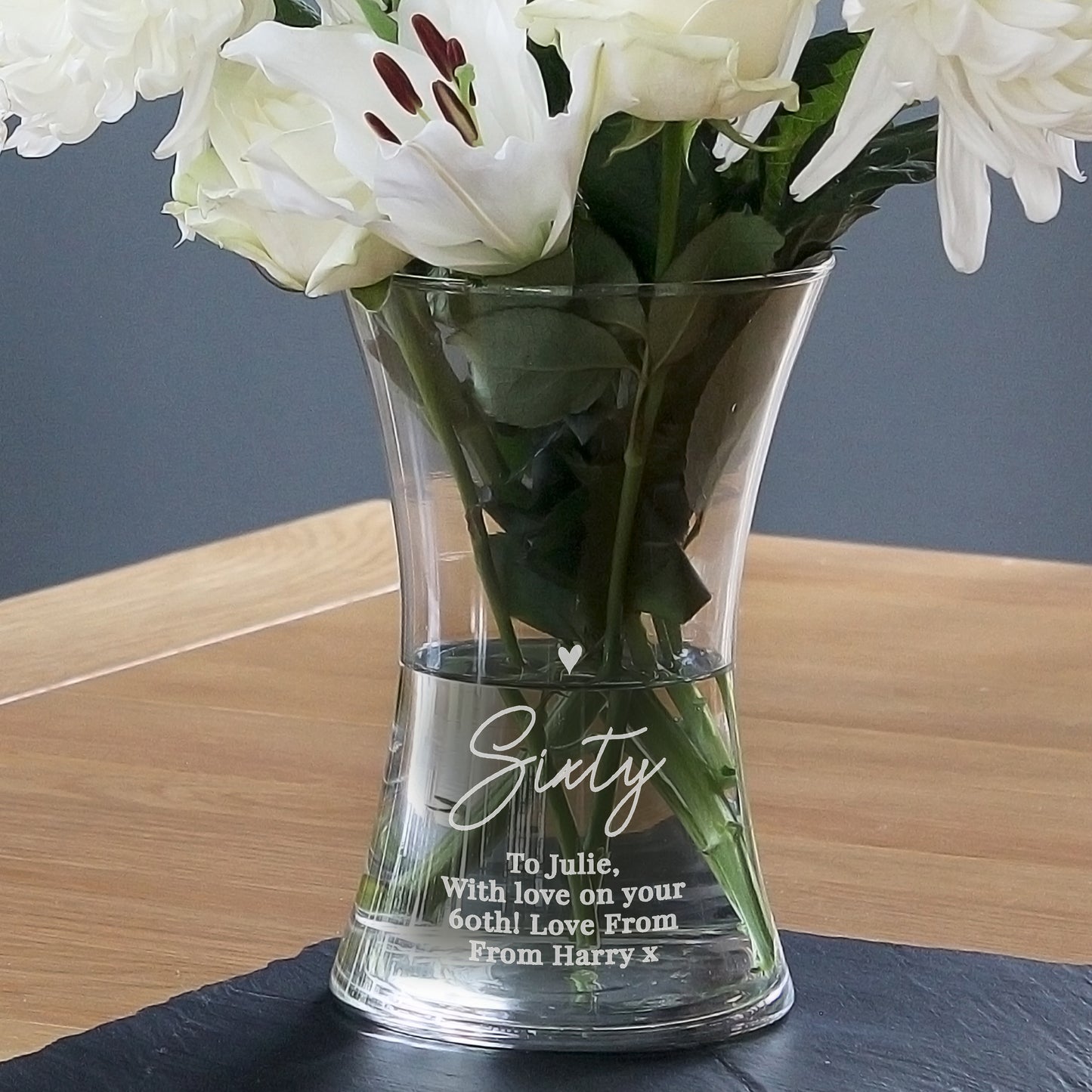 Personalised Big Age Glass Vase - image 6