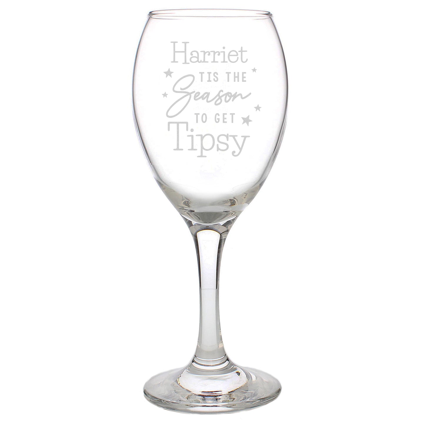 Personalised Tis The Season To Get Tipsy Season Wine Glass - image 5