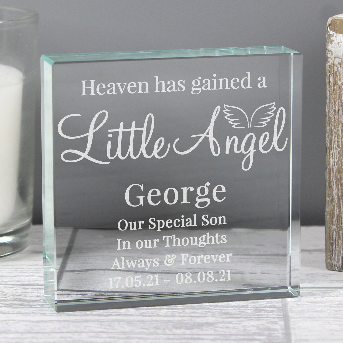 Personalised Little Angel Crystal Token - image 4