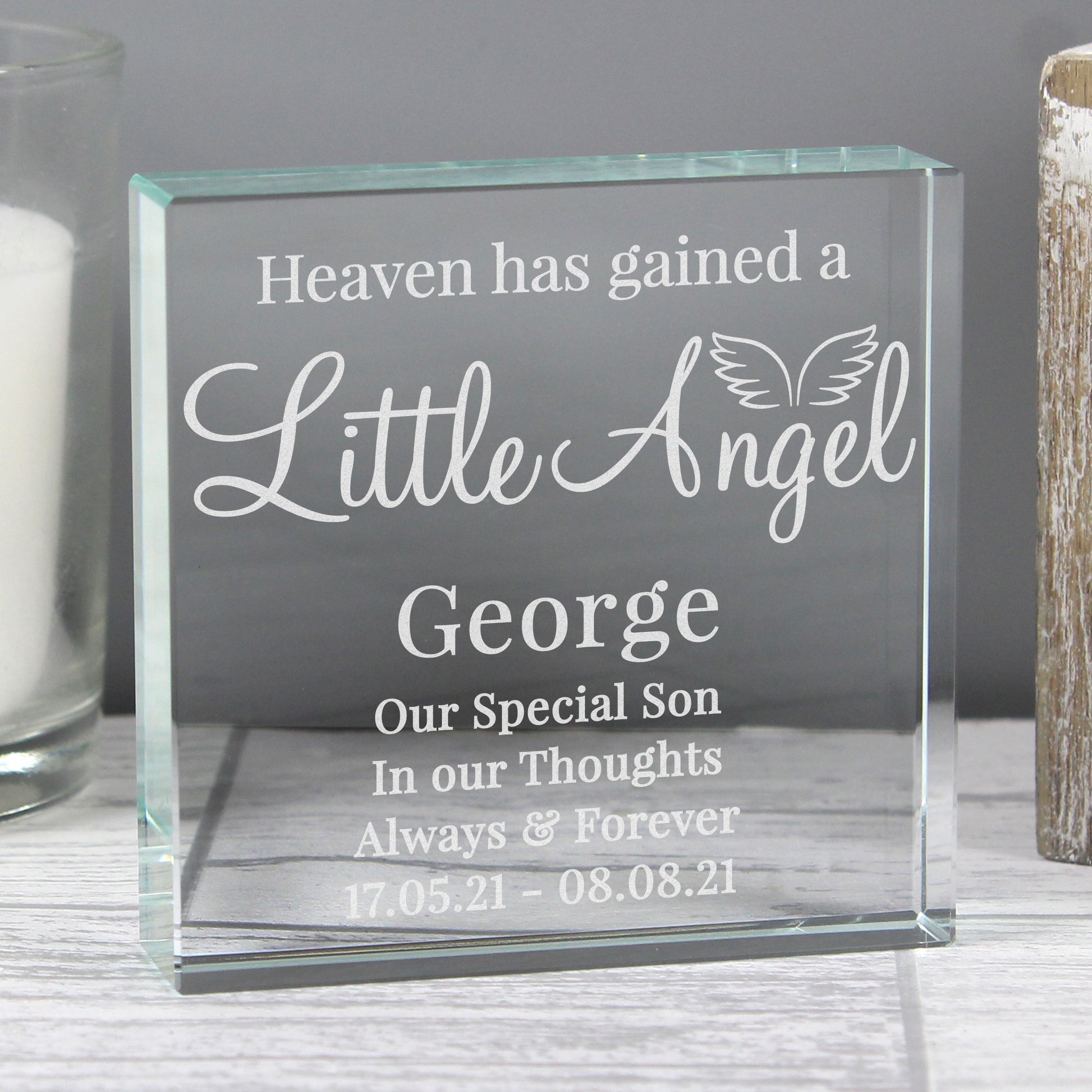 Personalised Little Angel Crystal Token - image 4
