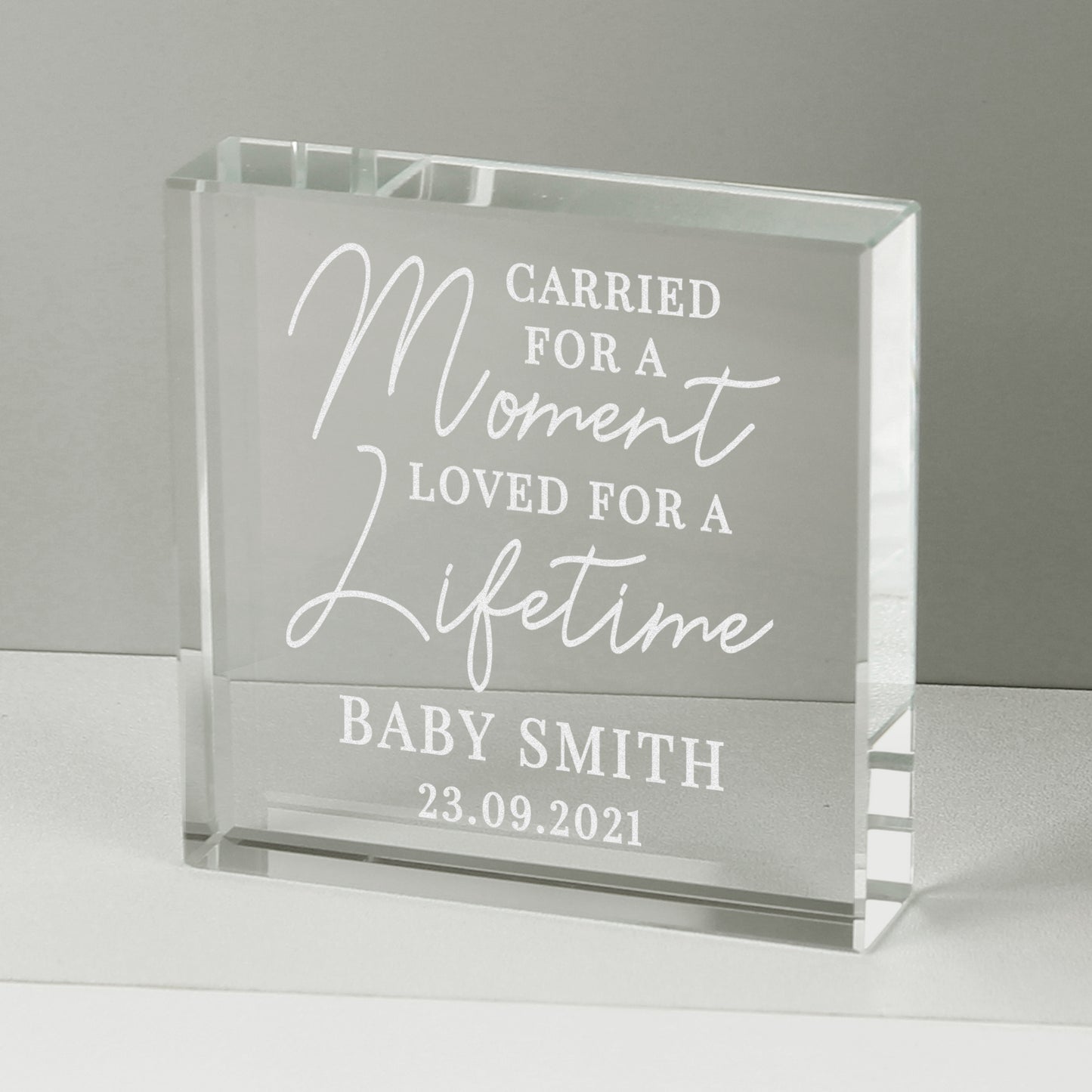 Personalised Carried for a Moment Crystal Token - image 2
