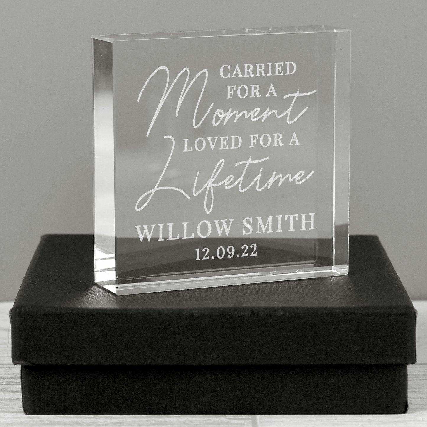 Personalised Carried for a Moment Crystal Token - image 3