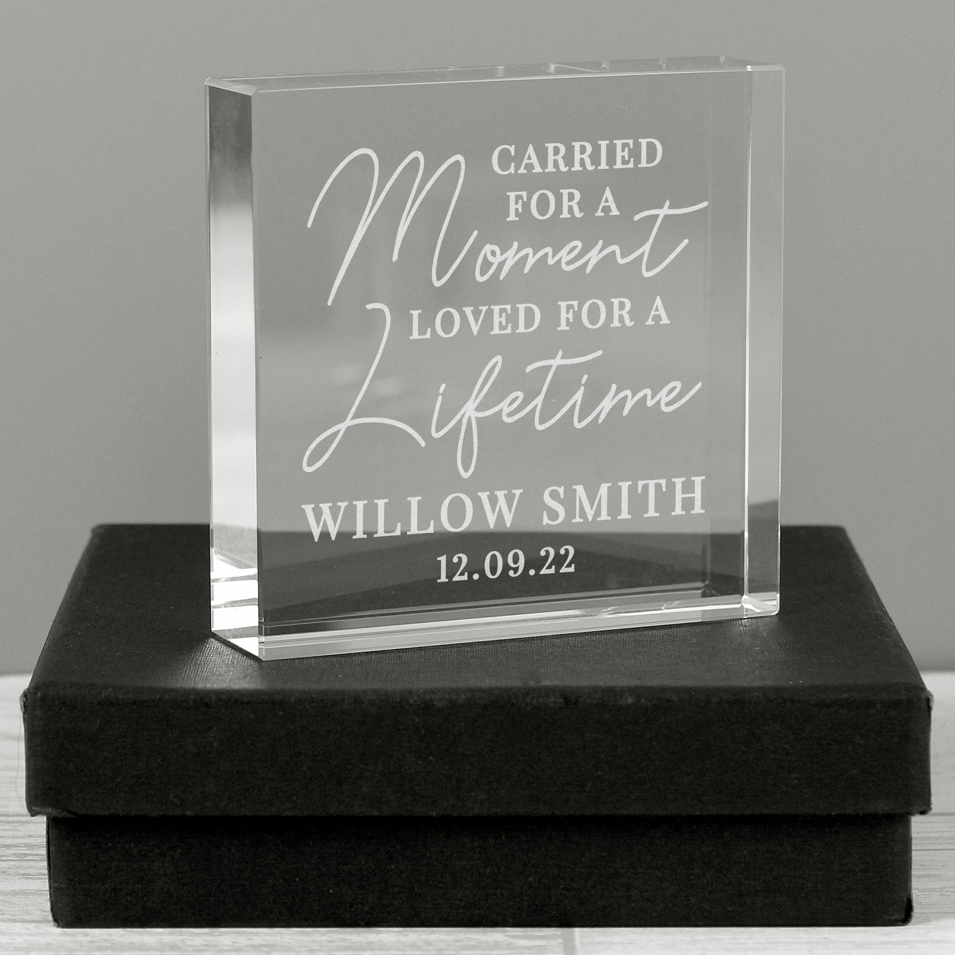 Personalised Carried for a Moment Crystal Token - image 3