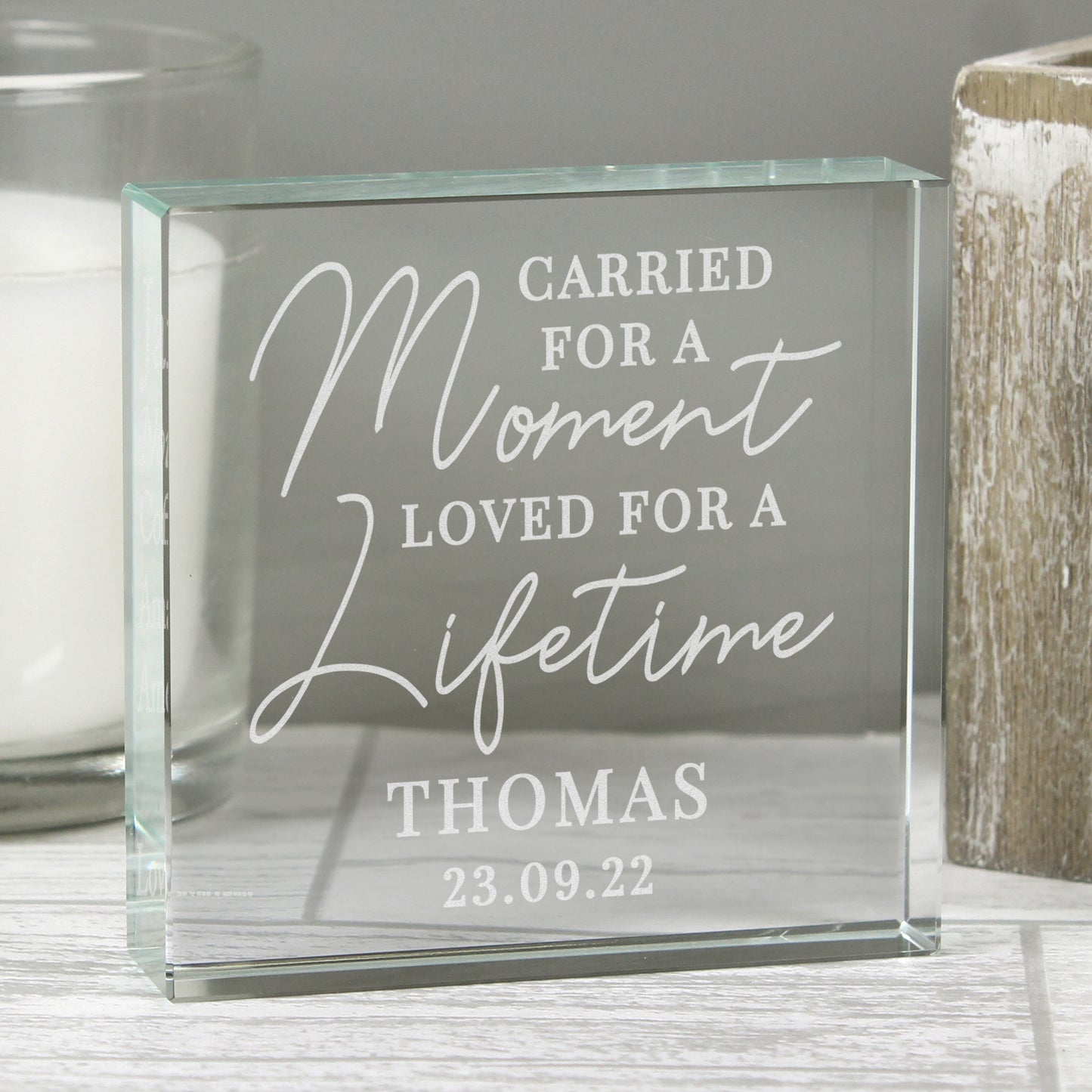 Personalised Carried for a Moment Crystal Token - image 4