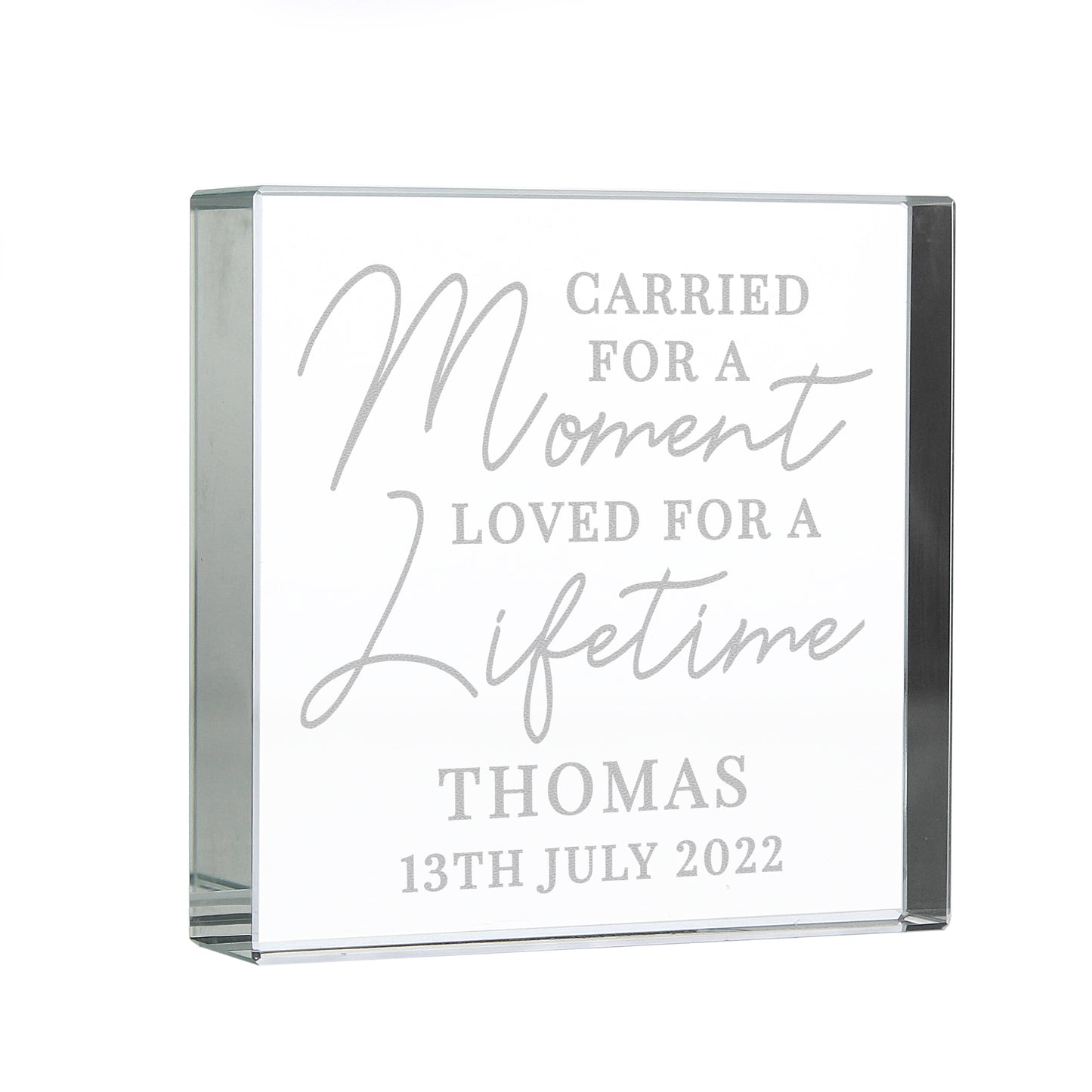 Personalised Carried for a Moment Crystal Token - image 5