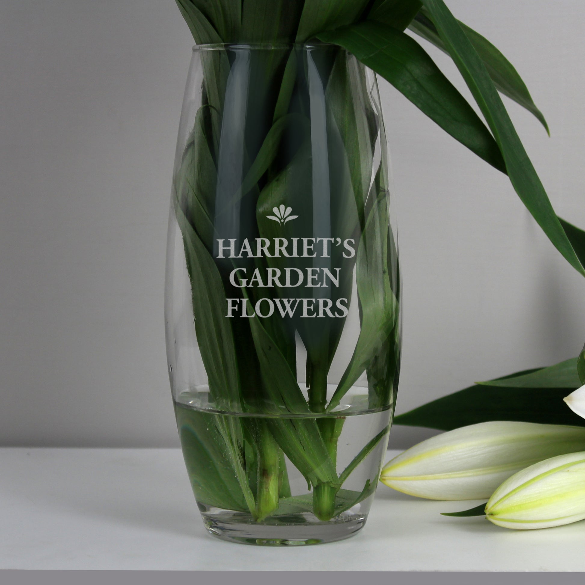 Personalised Bold Font Bullet Vase from Heartfelt Gifts