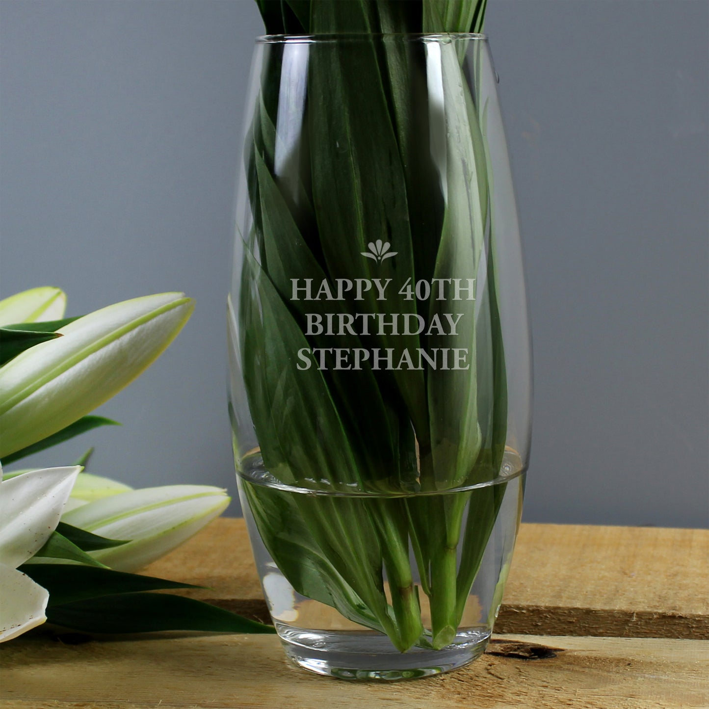 Personalised Bold Font Bullet Vase - image 3