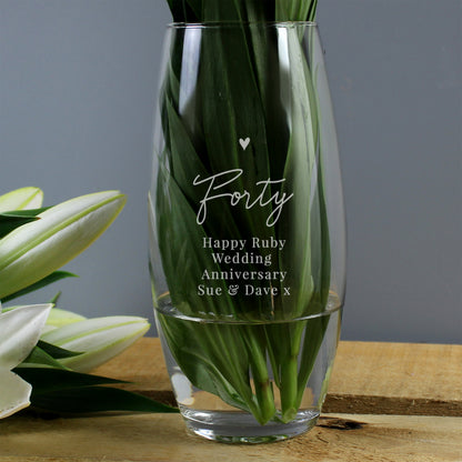 Personalised Big Age Bullet Vase - image 2