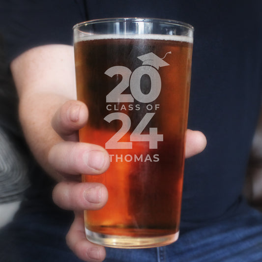 Personalised Class of Graduation Pint Glass - image 2