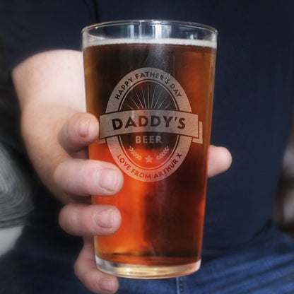 Personalised Beer Label Pint Glass - image 4