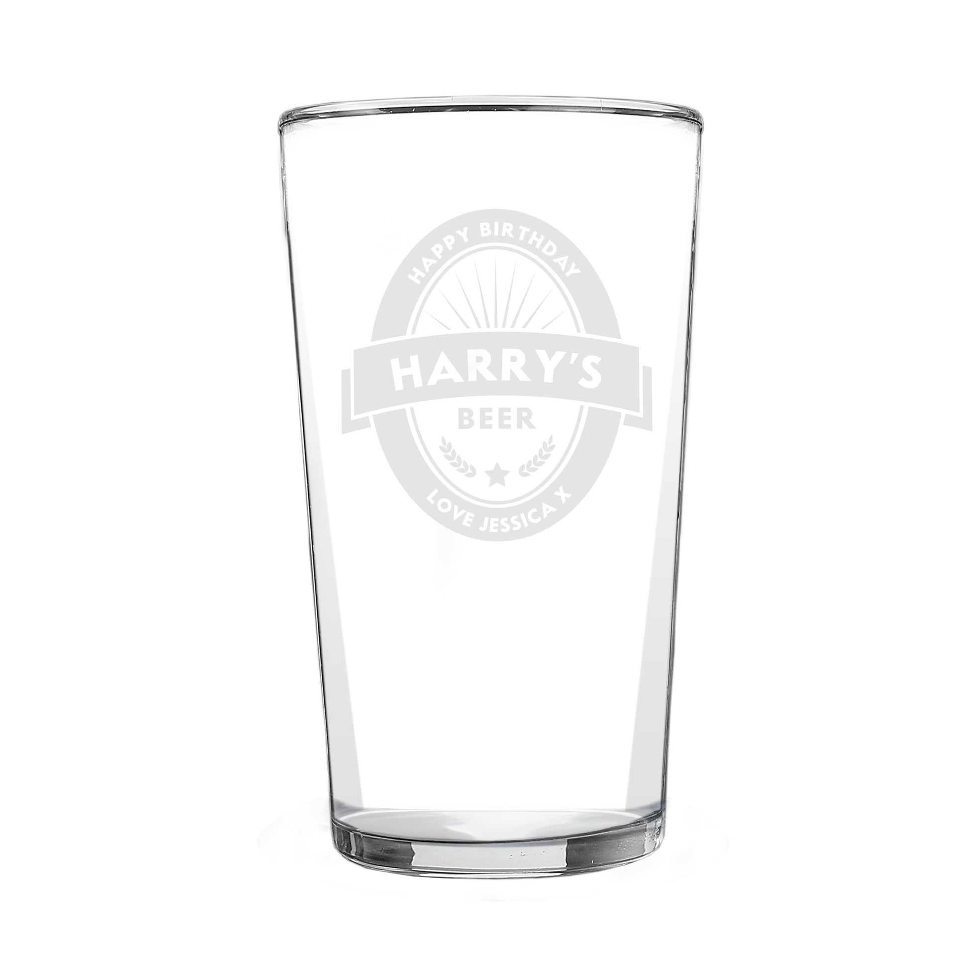 Personalised Beer Label Pint Glass - image 5