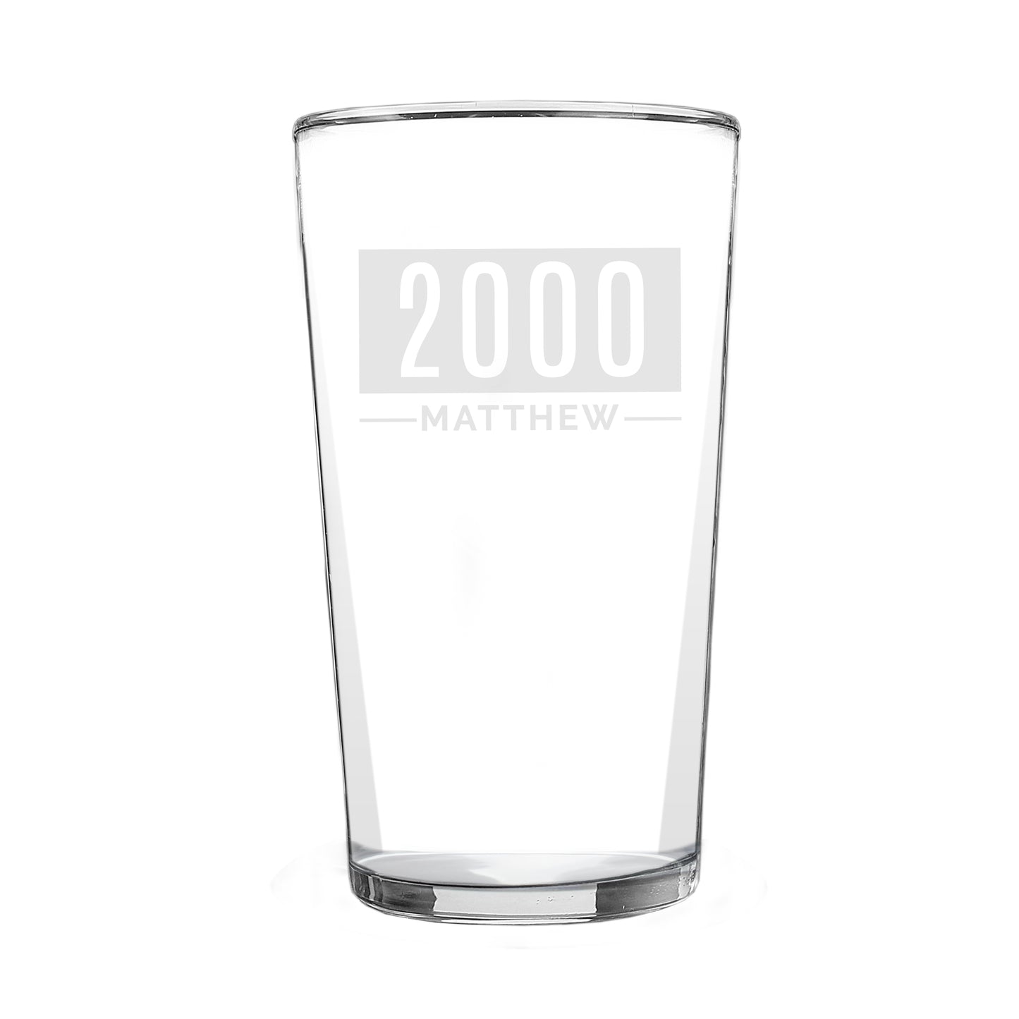 Personalised Name & Date Pint Glass - image 5