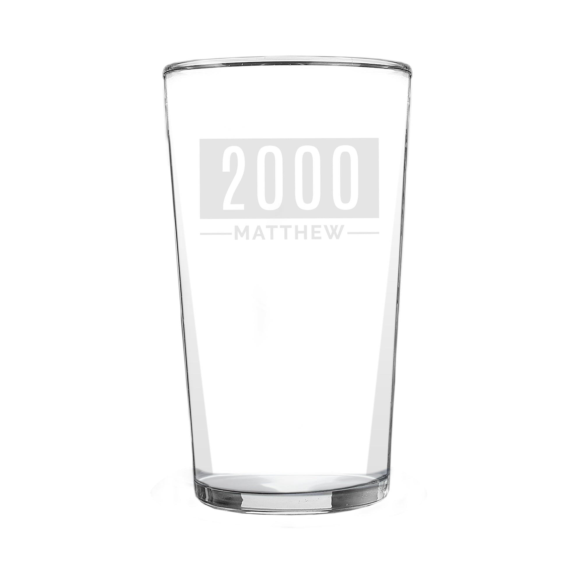 Personalised Name & Date Pint Glass - image 5