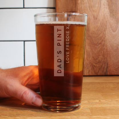 Personalised Free Text Pint Glass - image 2
