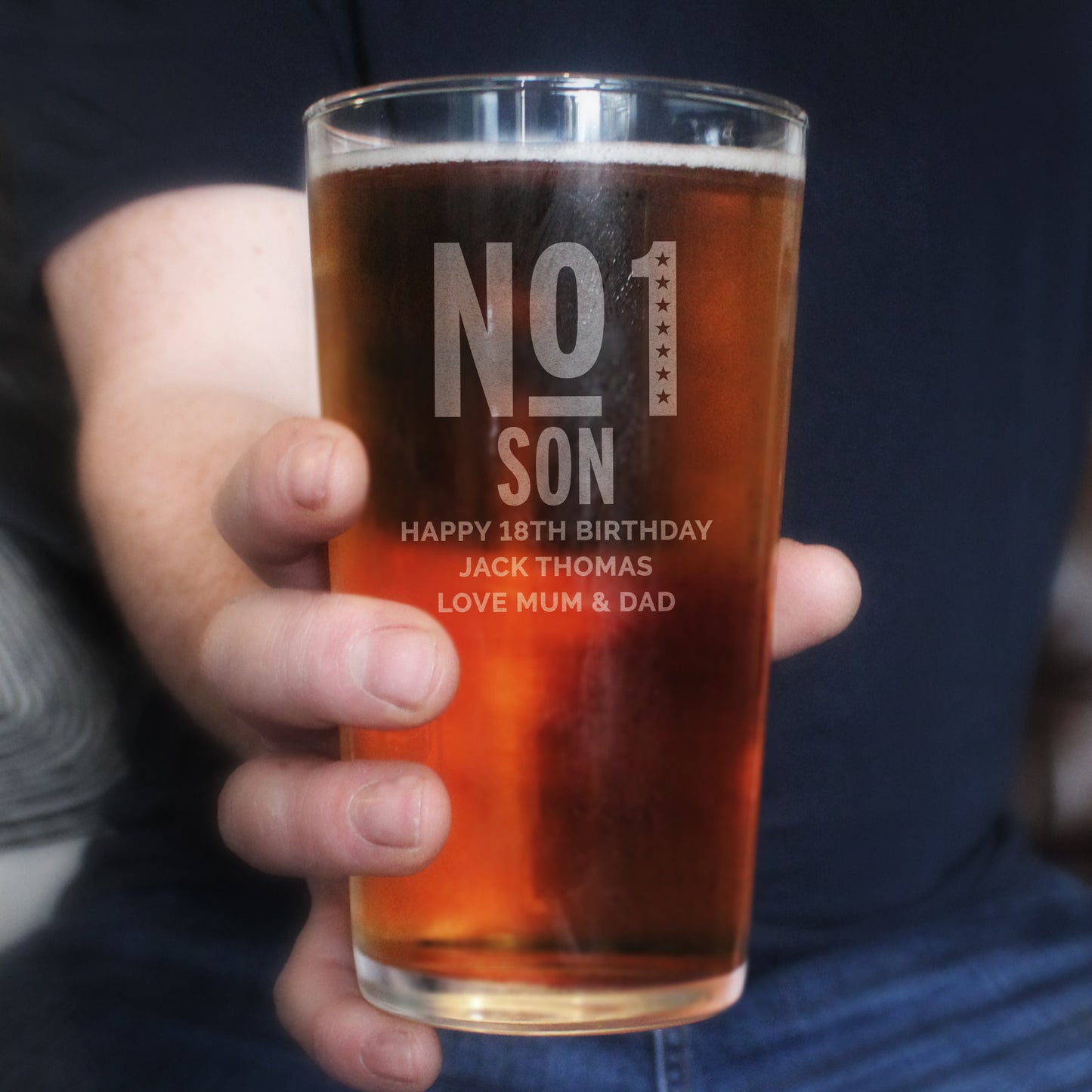 Personalised No. 1 Pint Glass - image 7