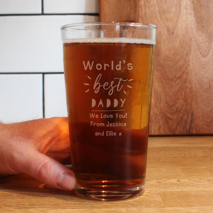 Personalised World's Best Pint Glass - image 2
