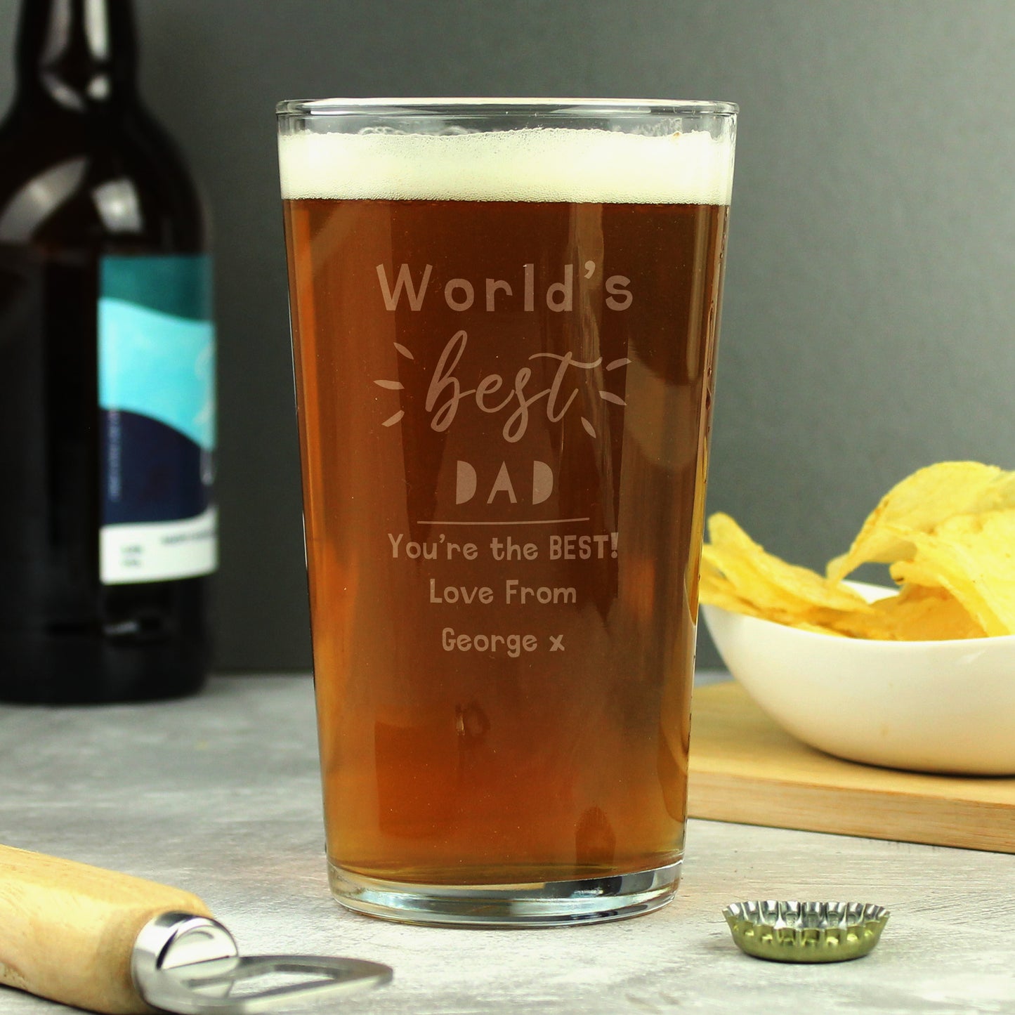 Personalised World's Best Pint Glass - image 3