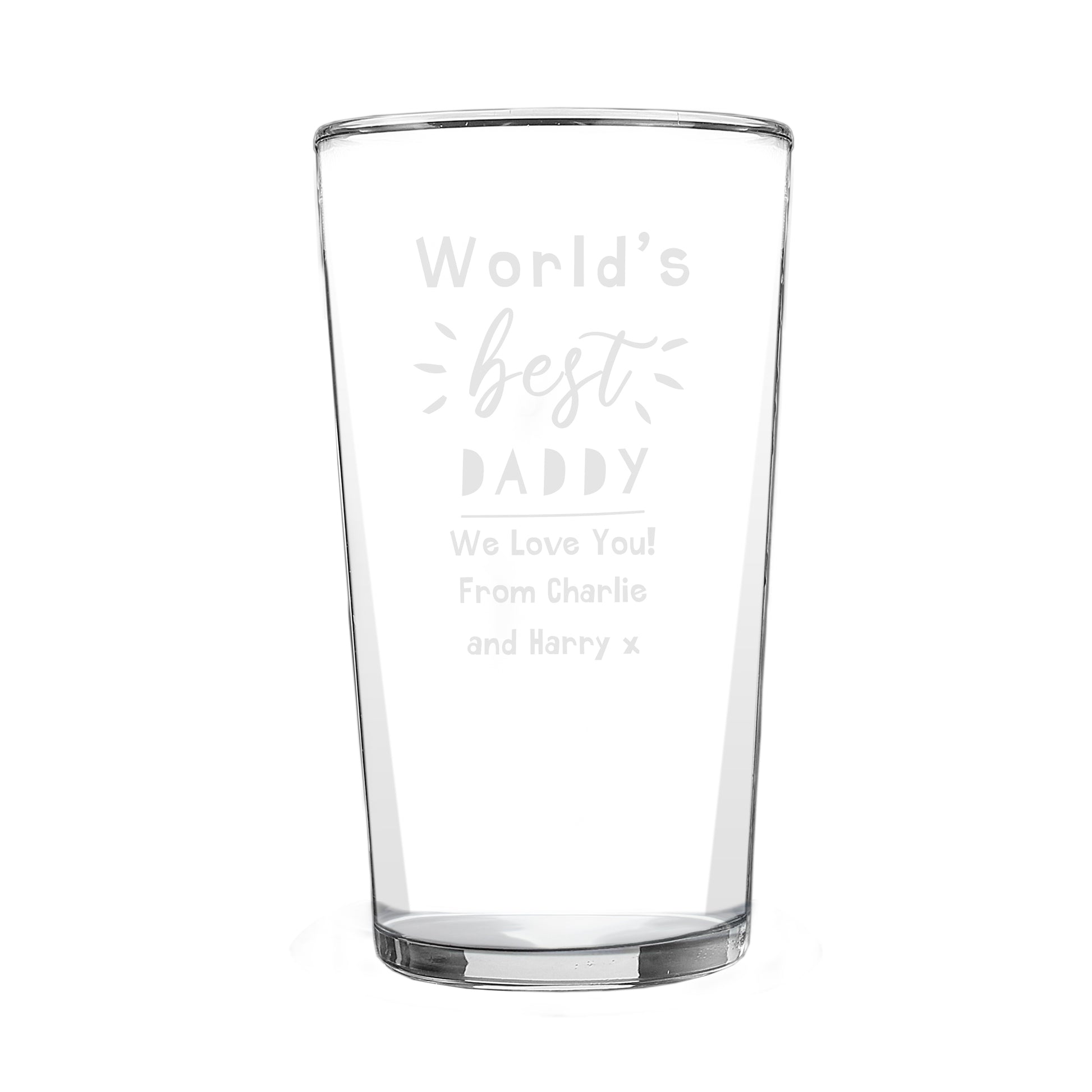 Personalised World's Best Pint Glass - image 5