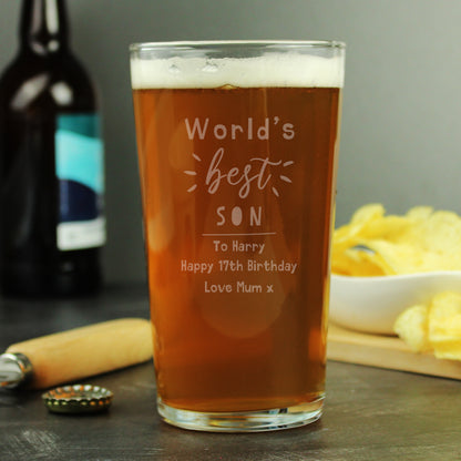 Personalised World's Best Pint Glass - image 7