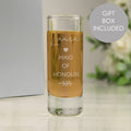 Personalised Free Text Botanical Shot Glass from Heartfelt Gifts