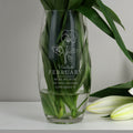 Personalised February Birth Flower Bullet Vase from Heartfelt Gifts
