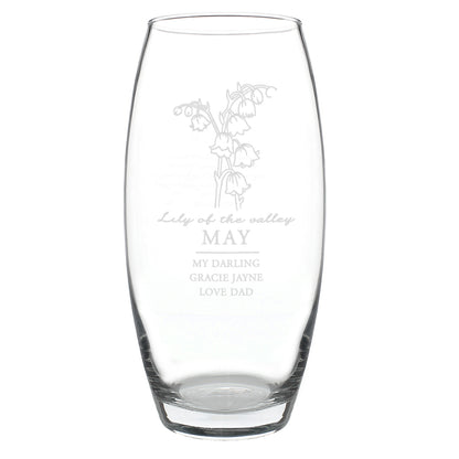 Personalised May Birth Flower Bullet Vase - image 5