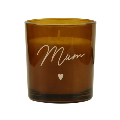 Personalised Amber Glass Candle - image 5