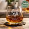 Personalised Super Dad Tumbler Glass – Father's Day & Birthday Gift for Dad