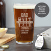 Personalised Fixer of All Things Pint Glass & Bottle Opener Set – Dad DIY Gift